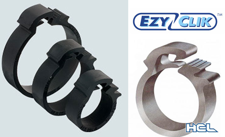 HCL Ezyclik and Ezyclamp: Non-Metallic Hose Clips for Production Lines and Harsh Environments