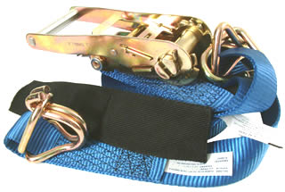 9880 Series Heavy Duty Tie Down Strap assemblies and Grade 70 Chain Tie Down Assemblies