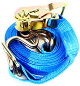 9880 Series Heavy Duty Tie Down Strap assemblies and Grade 70 Chain Tie Down Assemblies