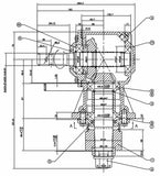 9980 Series Q-1B-B9266 Slasher Gearbox Bareco 50HP.Freight paid to any destination in Australia.