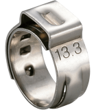 9450 Series 304SS Stainless One Ear Stepless Hose Clamps  W4 Packs of 10 or 100 Clips and  assortment kit. Application Pincers.