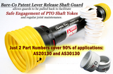9985 Series P.T.O Shaft Safety Guards suit all common drive shafts.