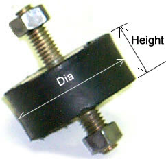 9276 Series Rubber Mounting Blocks