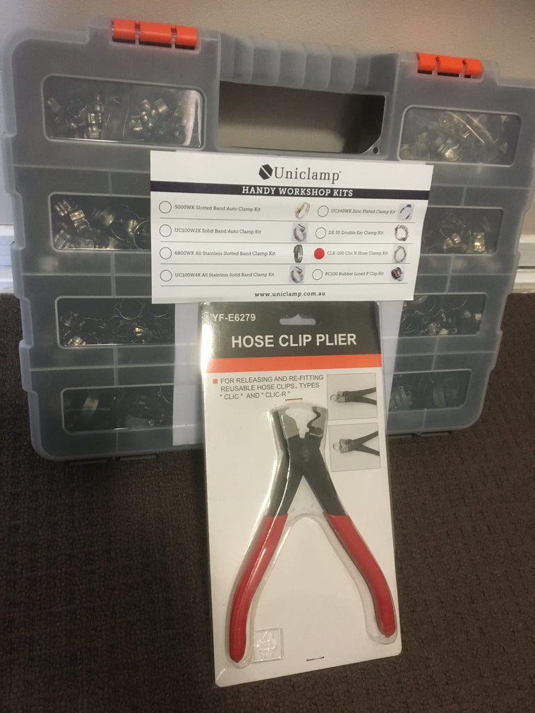 9500 Series CLR-100 Clic R Hose Clip Assortment Kit + Free Custom Plie ...