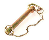 9975 Series Bareco Hitch Pins with linch pin and chain and High Tensile Hitch Pins.