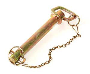 9975 Series Bareco Hitch Pins with linch pin and chain and High Tensile Hitch Pins.