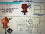 9980 Series Q-1 - B2666 Slasher Gearbox  40HP. Freight paid to any destination in Australia.