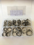 4700 Series All Stainless Miniature 8mm Narrow Band Hose Clamps Boxes of 10 + Kit