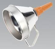 9900 Series L-7225 Metal Funnel 170mm. Clearance Item.